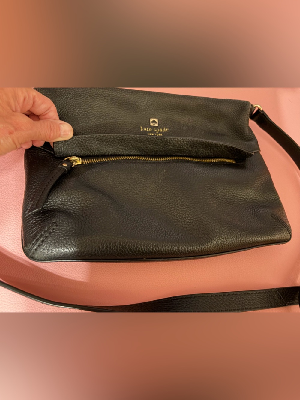 kate spade Black Leather Handbag